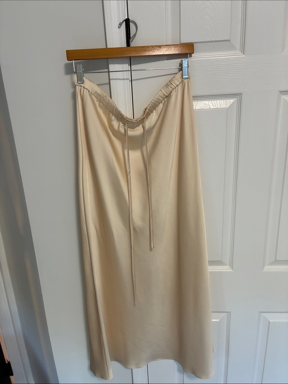 Parker Cream Maxi Drawstring Skirt